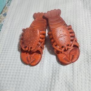 LOBSTER EUC MENS NOVELTY RED LOBSTER SANDALS